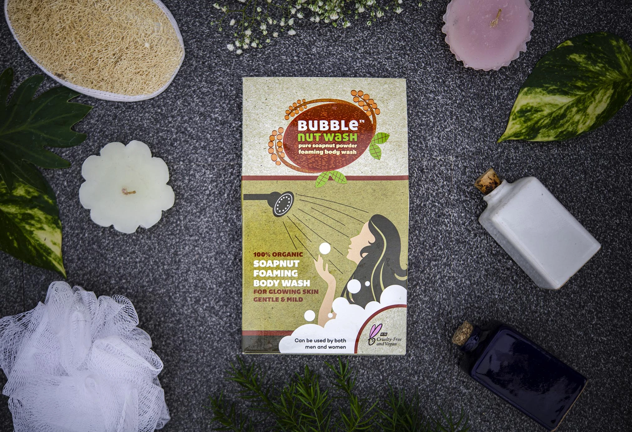 Natural Foaming Body Wash Powder - 100gm