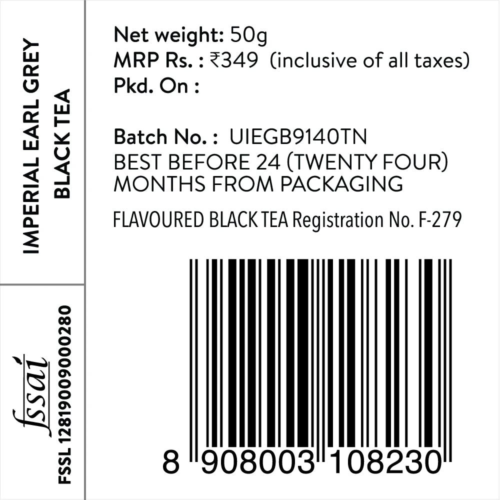 IMPERIAL EARL GREY BLACK TEA