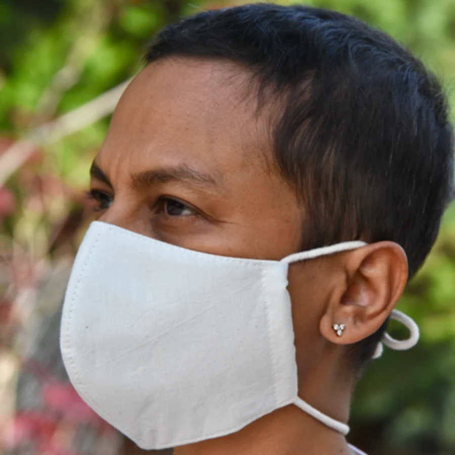 People's Mask - 3 Ply Off-White with embedded filter (set of 2)