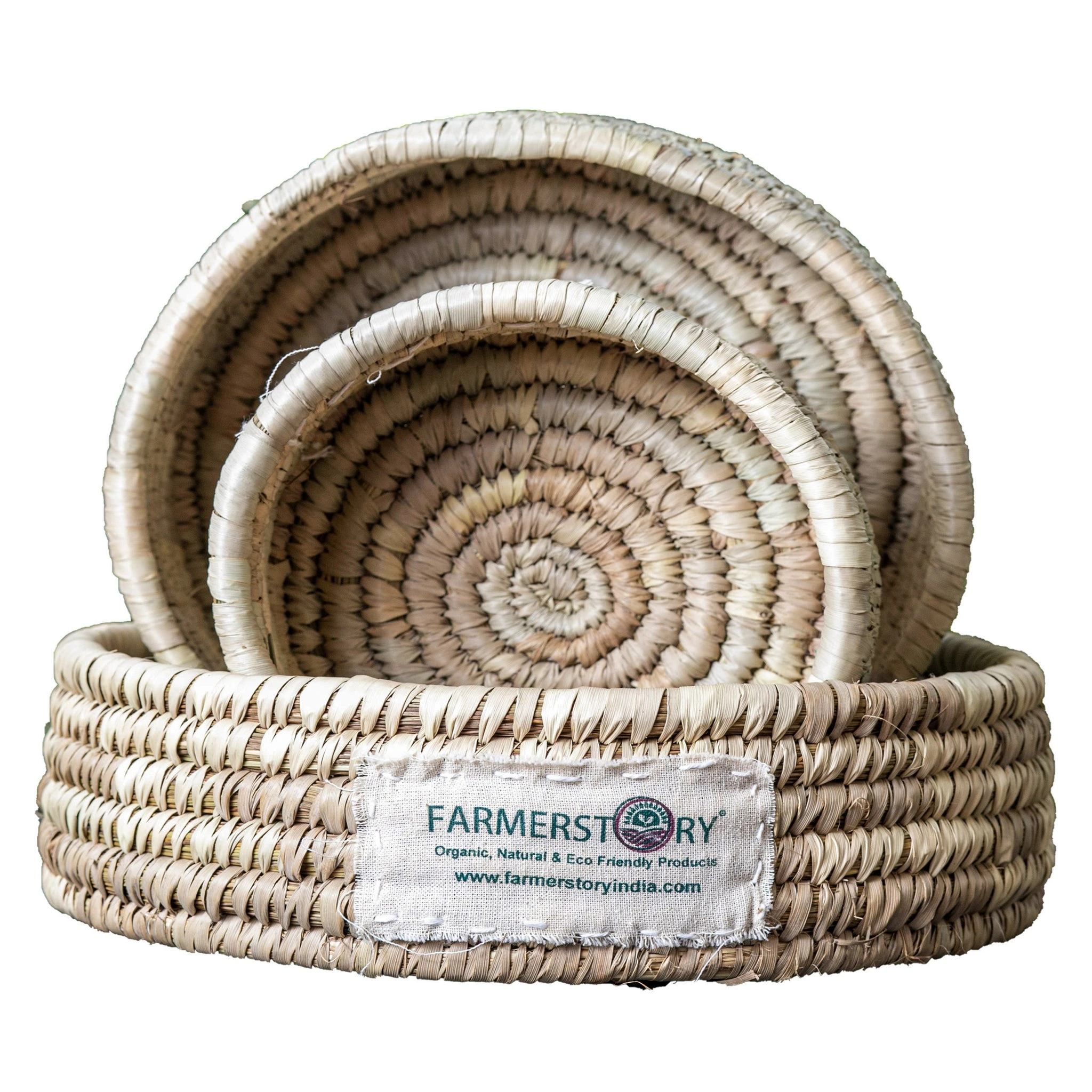 Sabai Grass Round Basket (3 combo)